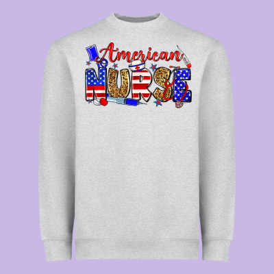 American Nurse Heavyweight Sweatshirt Designed By Zillion Design Studio