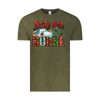 Vintage Olive santa is favorite nurse Vintage Tee - CowhideDigitalArt