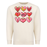 Sandshell sketch hearts Premium Sweatshirt - MaliasSmallBusiness