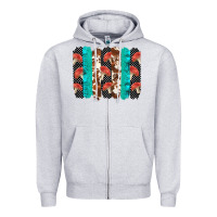 Heather Grey ladybug brushstrokes  2 Zipper Hoodie - BarkalooDesign