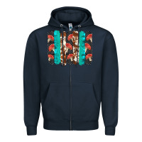 Navy ladybug brushstrokes  2 Zipper Hoodie - BarkalooDesign