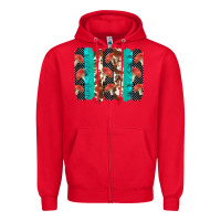 Red ladybug brushstrokes  2 Zipper Hoodie - BarkalooDesign