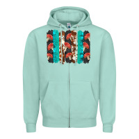 Seafoam ladybug brushstrokes  2 Zipper Hoodie - BarkalooDesign