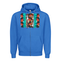 True Royal ladybug brushstrokes  2 Zipper Hoodie - BarkalooDesign