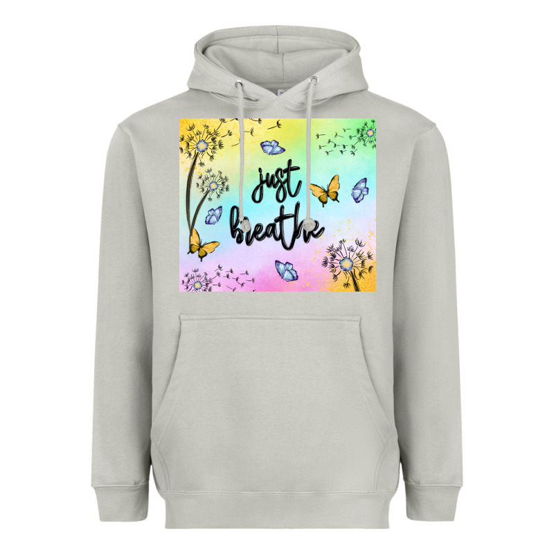 Just Breathe Heavyweight Hoodie by MaliasSmallBusiness | Teevron