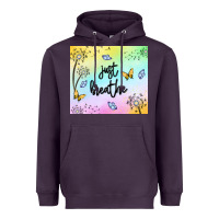 Plum just breathe Heavyweight Hoodie - MaliasSmallBusiness