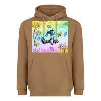 Toasted Coconut just breathe Heavyweight Hoodie - MaliasSmallBusiness