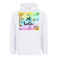 White just breathe Heavyweight Hoodie - MaliasSmallBusiness