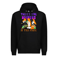 Black there's some horrors in this house Premium Hoodie - LillyAllenDesigns