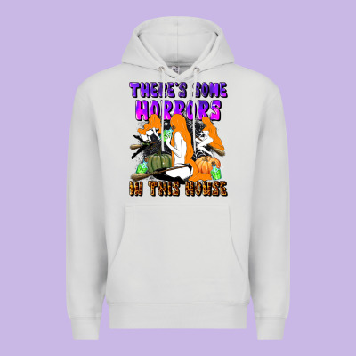 There's Some Horrors In This House Premium Hoodie Designed By Lillyallendesigns