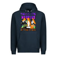 Navy there's some horrors in this house Premium Hoodie - LillyAllenDesigns