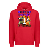 Red there's some horrors in this house Premium Hoodie - LillyAllenDesigns