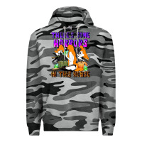 Slate Camo there's some horrors in this house Premium Hoodie - LillyAllenDesigns