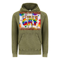 Vintage Olive it's okay to say gay tumbler Vintage Hoodie - JahusDesignShop