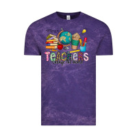 Cloud Purple Teachers Change The World Vintage Tee - CowhideDigitalArt