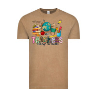 Vintage Coffee Teachers Change The World Vintage Tee - CowhideDigitalArt