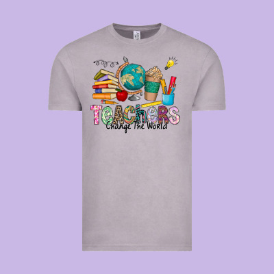 Teachers Change The World Vintage Tee Designed By Cowhidedigitalart