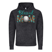Vintage Black western blessed mom with volleyball Vintage Hoodie - texasbilliewilder