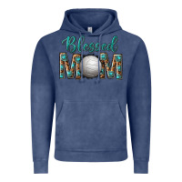 Vintage Denim western blessed mom with volleyball Vintage Hoodie - texasbilliewilder