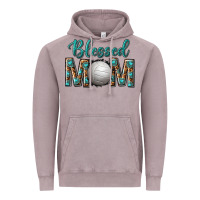 Vintage Zinc western blessed mom with volleyball Vintage Hoodie - texasbilliewilder