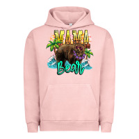 Pigment Salmon Mama bear summer Urban Hoodie - NancyCooperArtShop