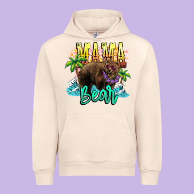 Mama Bear Summer Urban Hoodie Designed By Nancycooperartshop