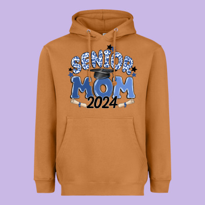 Senior Mom 2024 Heavyweight Hoodie Designed By Maliassmallbusiness