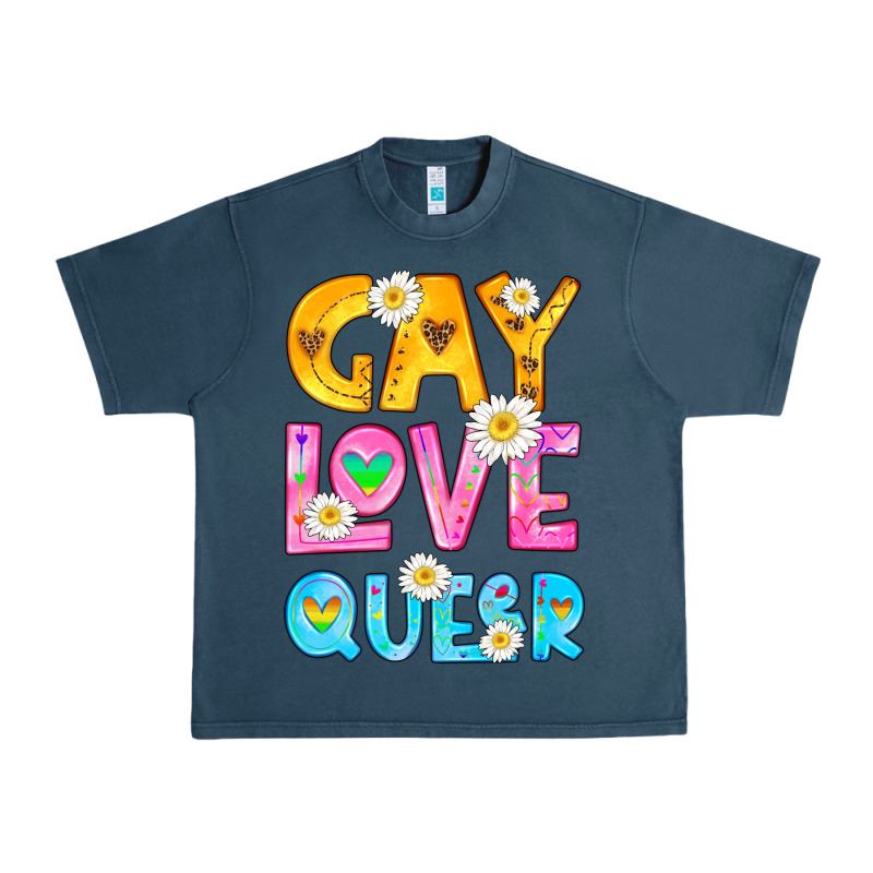 Gay Love Queer Urban Heavy Tee by HRA Design Shop | Teevron