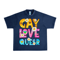 Navy gay love queer Urban Heavy Tee - HRA Design Shop