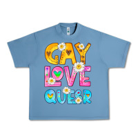 Pebble Blue gay love queer Urban Heavy Tee - HRA Design Shop