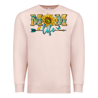 Pale Pink mom life Premium Sweatshirt - NancyCooperArtShop