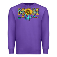 Purple mom life Premium Sweatshirt - NancyCooperArtShop
