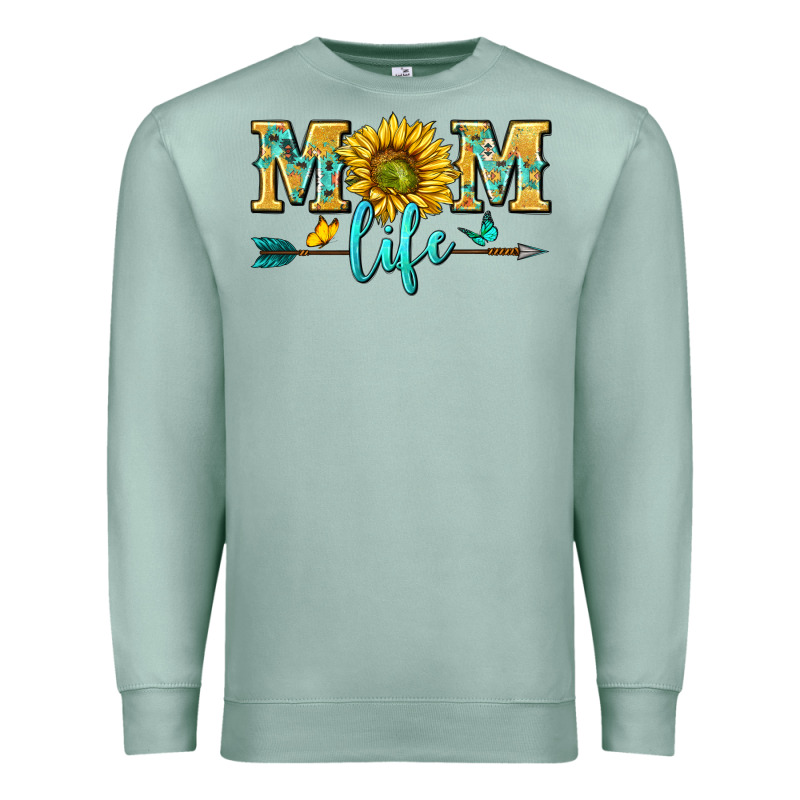 Mom Life Premium Sweatshirt by NancyCooperArtShop | Teevron