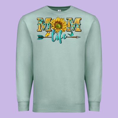 Mom Life Premium Sweatshirt Designed By Nancycooperartshop