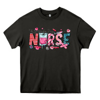 Asphalt Nurse Valentine Heavy Core Tee - CowhideDigitalArt