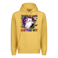 Antique Gold spook around and find out Premium Hoodie - LillyAllenDesigns