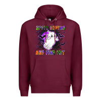 Burgundy spook around and find out Premium Hoodie - LillyAllenDesigns
