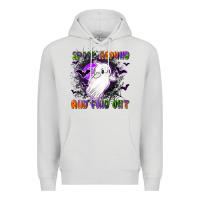 Dove Grey spook around and find out Premium Hoodie - LillyAllenDesigns