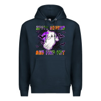 Navy spook around and find out Premium Hoodie - LillyAllenDesigns