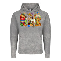 Cloud Rock tacos coffee cups Vintage Hoodie - Zillion Design Studio