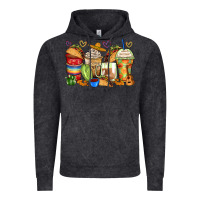 Vintage Black tacos coffee cups Vintage Hoodie - Zillion Design Studio