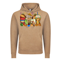 Vintage Coffee tacos coffee cups Vintage Hoodie - Zillion Design Studio