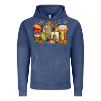 Vintage Denim tacos coffee cups Vintage Hoodie - Zillion Design Studio