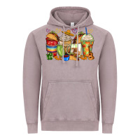 Vintage Zinc tacos coffee cups Vintage Hoodie - Zillion Design Studio