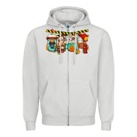 Dove Grey firefighter coffee Zipper Hoodie - Jasminsmagicworld