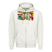 Oatmeal Heather firefighter coffee Zipper Hoodie - Jasminsmagicworld