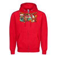 Red firefighter coffee Zipper Hoodie - Jasminsmagicworld