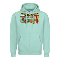 Seafoam firefighter coffee Zipper Hoodie - Jasminsmagicworld