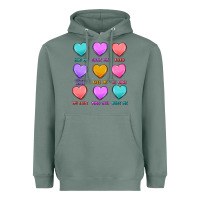 Sage valentine's day candy hearts Heavyweight Hoodie - MaliasSmallBusiness