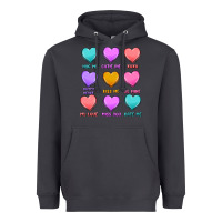 Smoke valentine's day candy hearts Heavyweight Hoodie - MaliasSmallBusiness